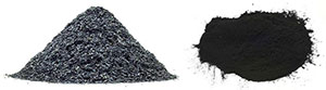 Charcoal: granules, powder