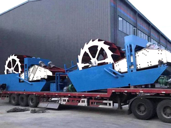 Wheel sand washing and recycling machine